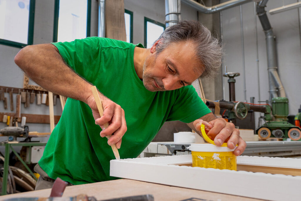 Man working on Frame Lab Frame