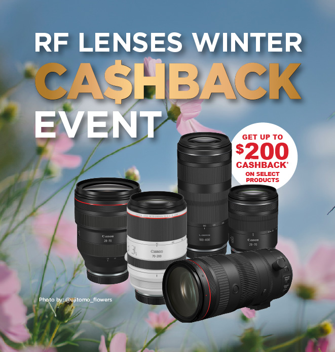 RF Lenses Spring Cashback Event get up to $200 cashback on select products