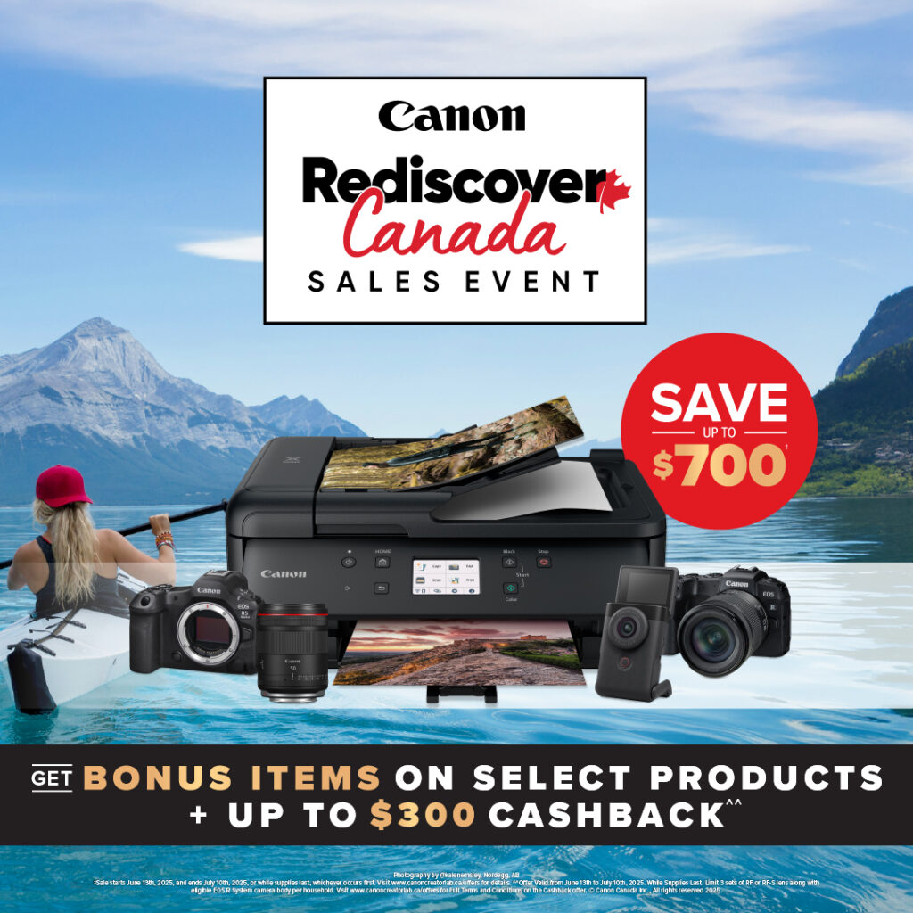 Rediscover Canada Sales Event get bonus items on select products and up to $300 cashback. Save up to $700