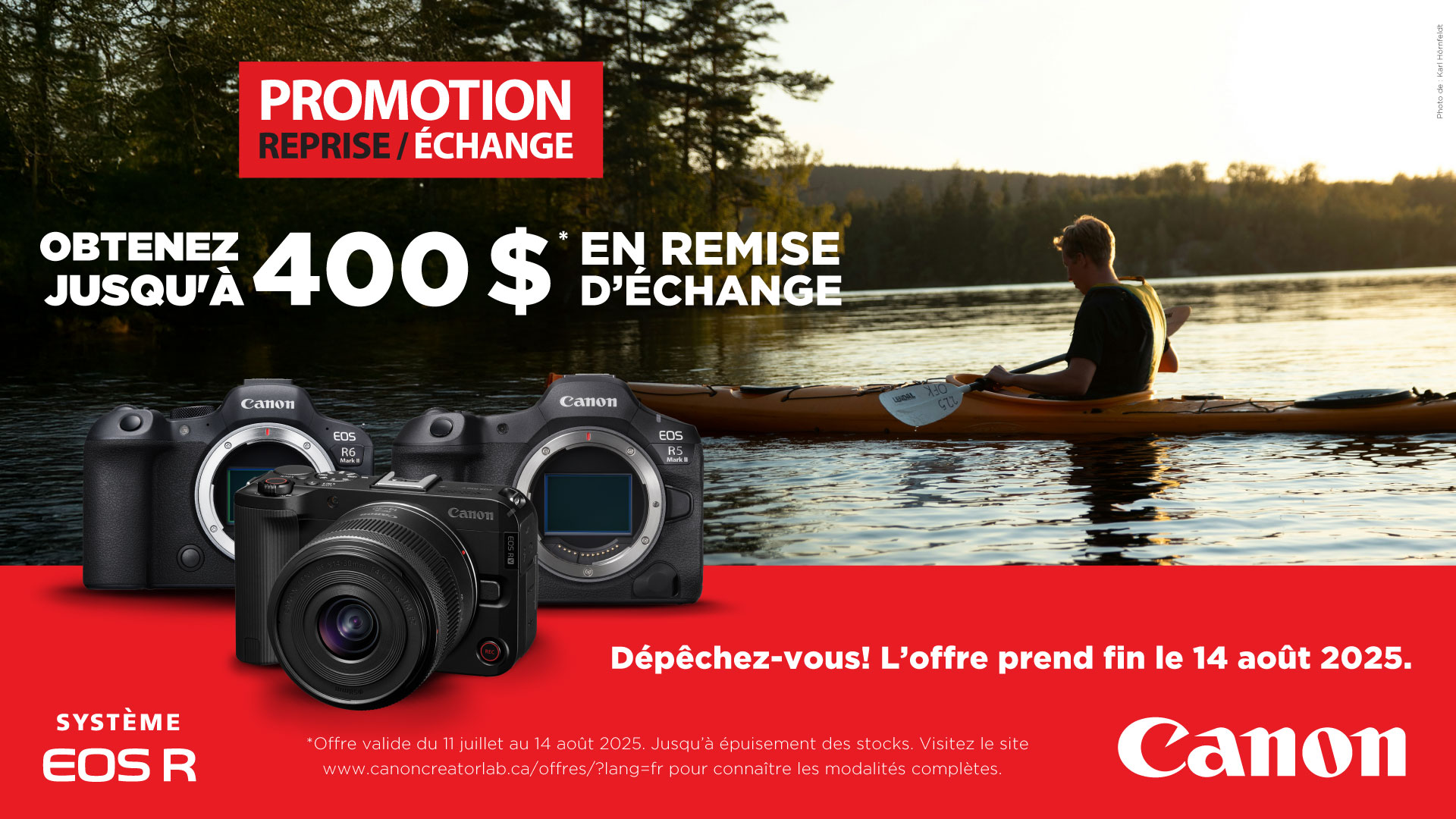 Reprise é Echange obtenez jusquà 400 $ en remise d`echange lòffre prend fin le 14 aout 2025
