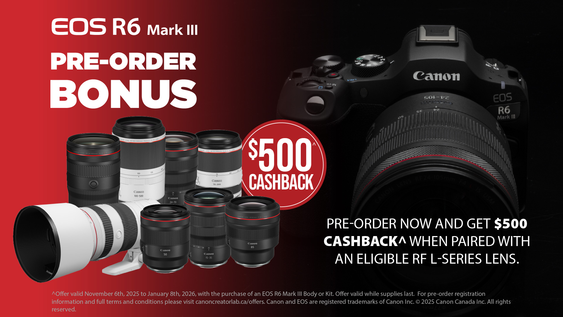 EOS R6 Mark III Pre-Order Bonus