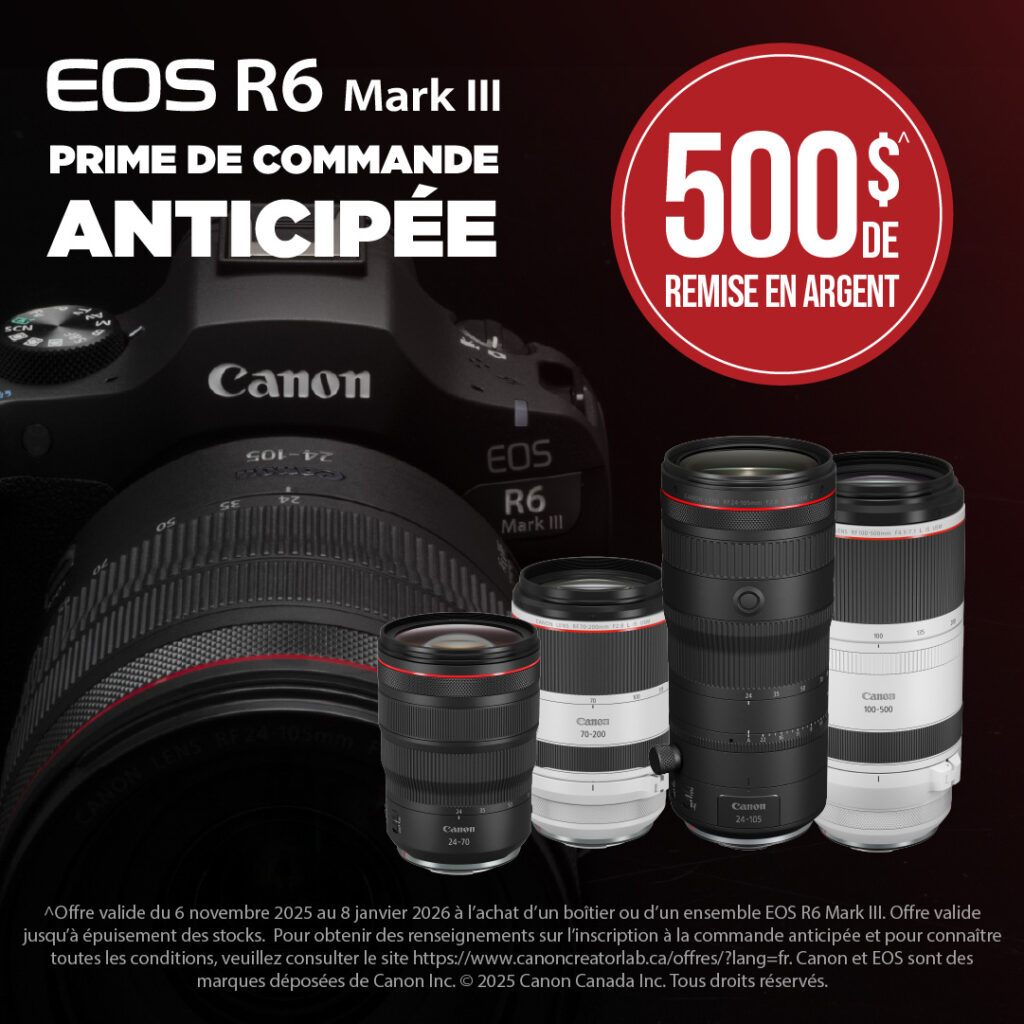 EOS R6 Mark III Prime de commande anticipee