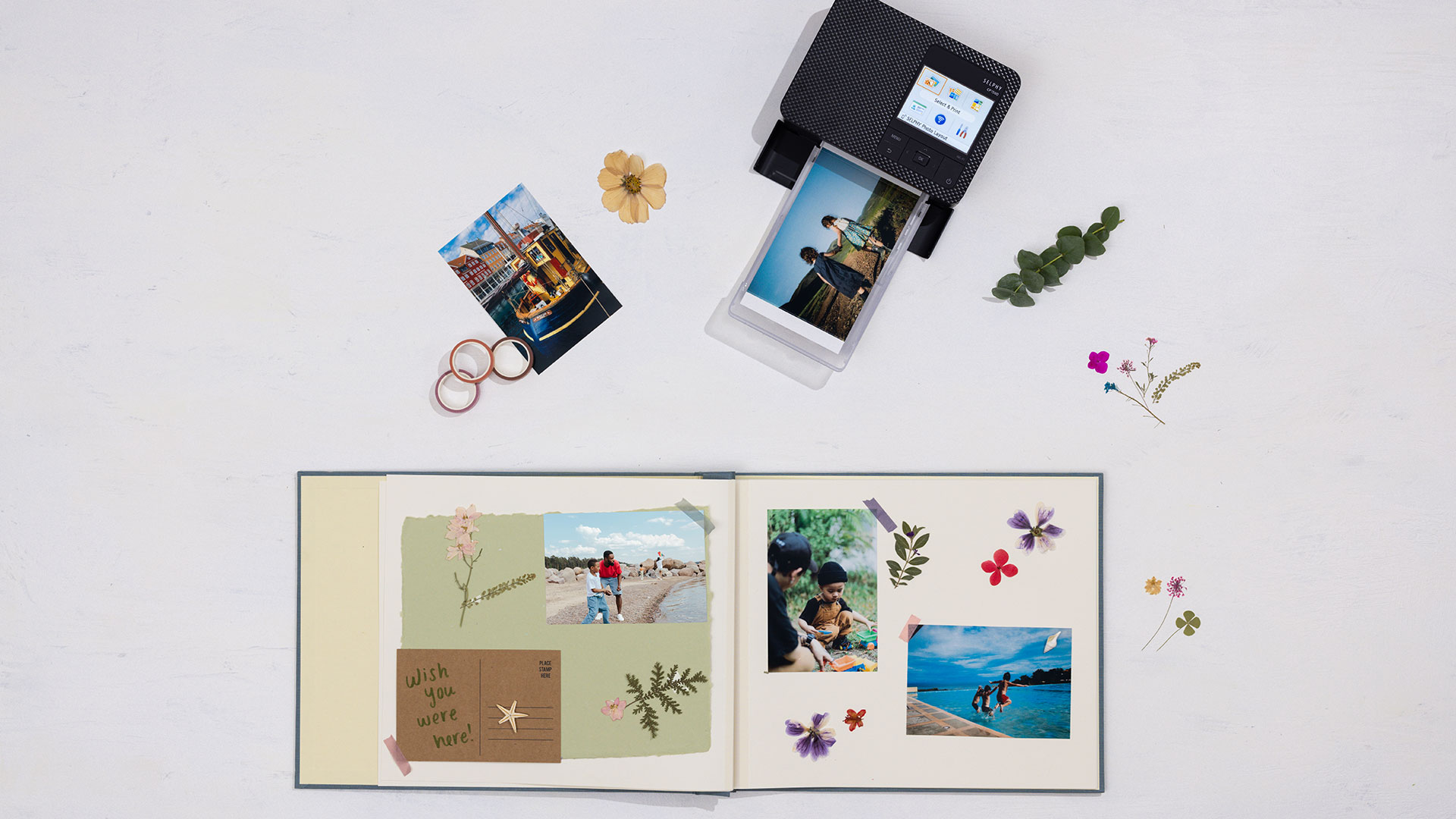 SELPHY CP1500 printing and a photo album