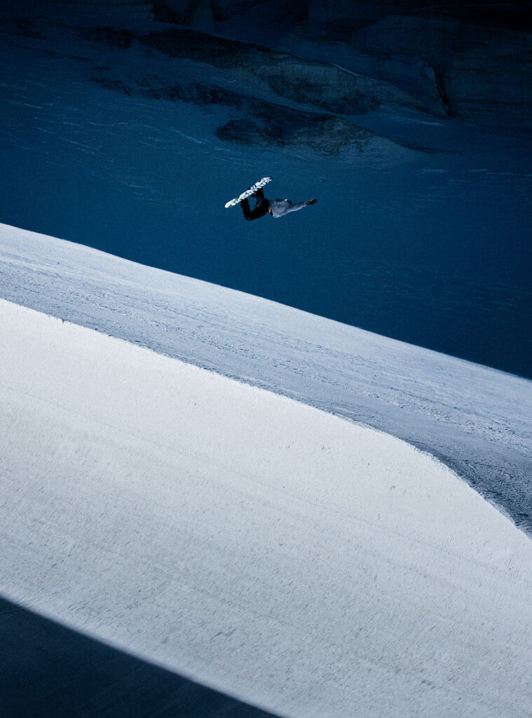snowboarder doing a jump