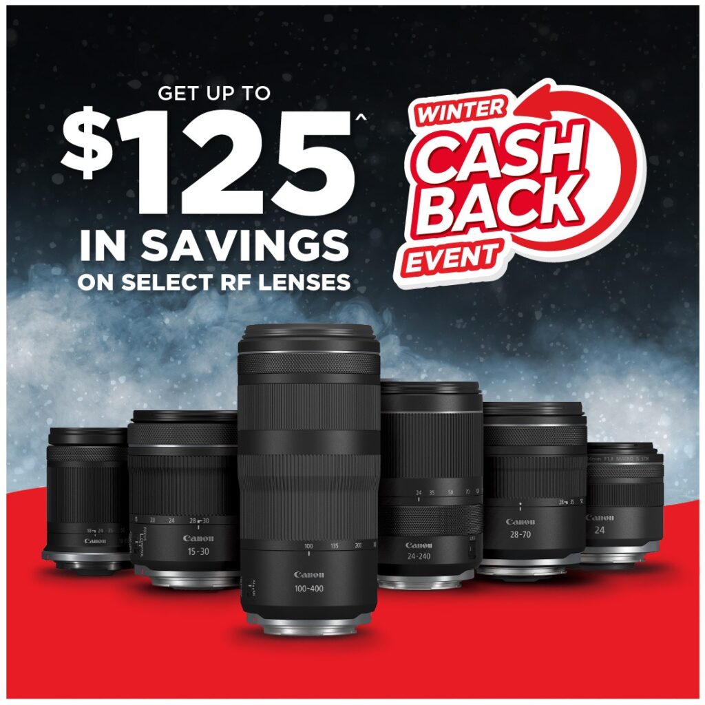 Get up to $125 in savings on select RF lenses before March 12, 2026