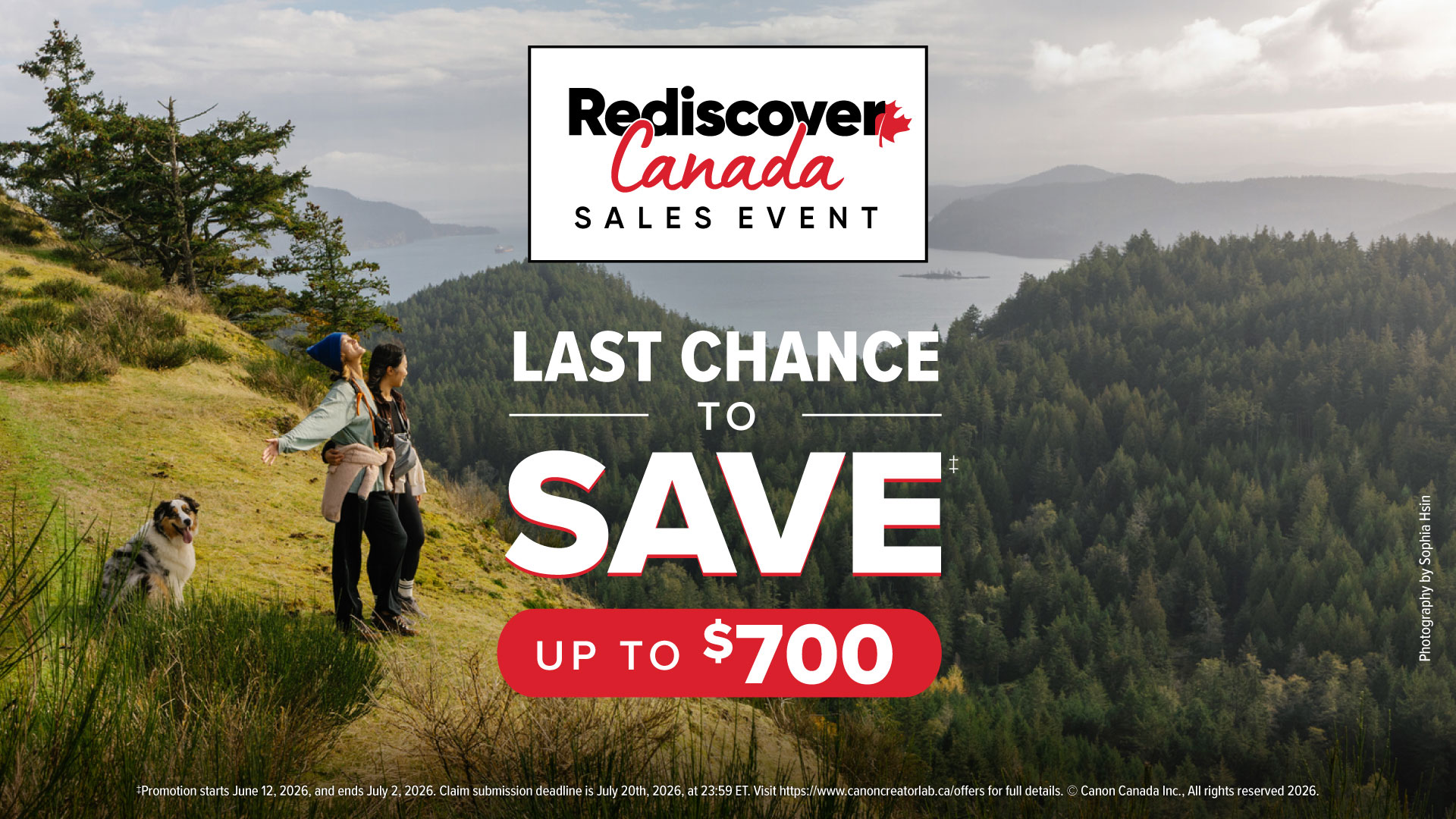 Rediscover Canada Sales Event June 12 - July 2 Save up to $700
